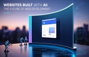 How is a website created with AI help?